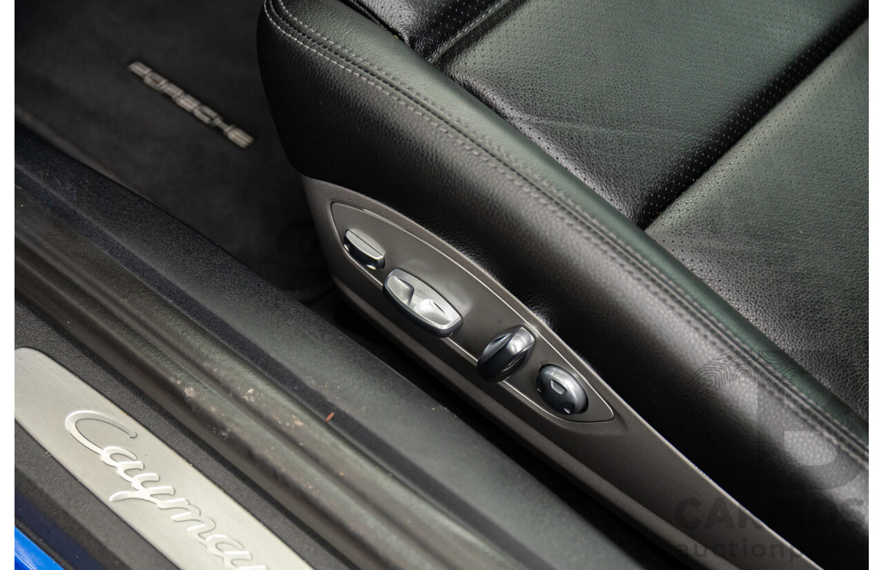 09/2017 Porsche 718 Cayman (RWD) 982 MY18 2d Coupe Sapphire Blue Metallic Turbo 2.0L