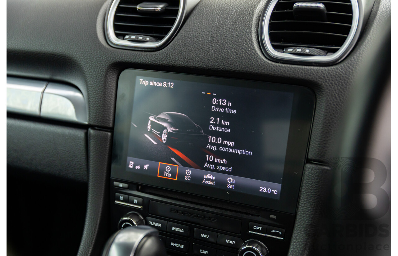 09/2017 Porsche 718 Cayman (RWD) 982 MY18 2d Coupe Sapphire Blue Metallic Turbo 2.0L