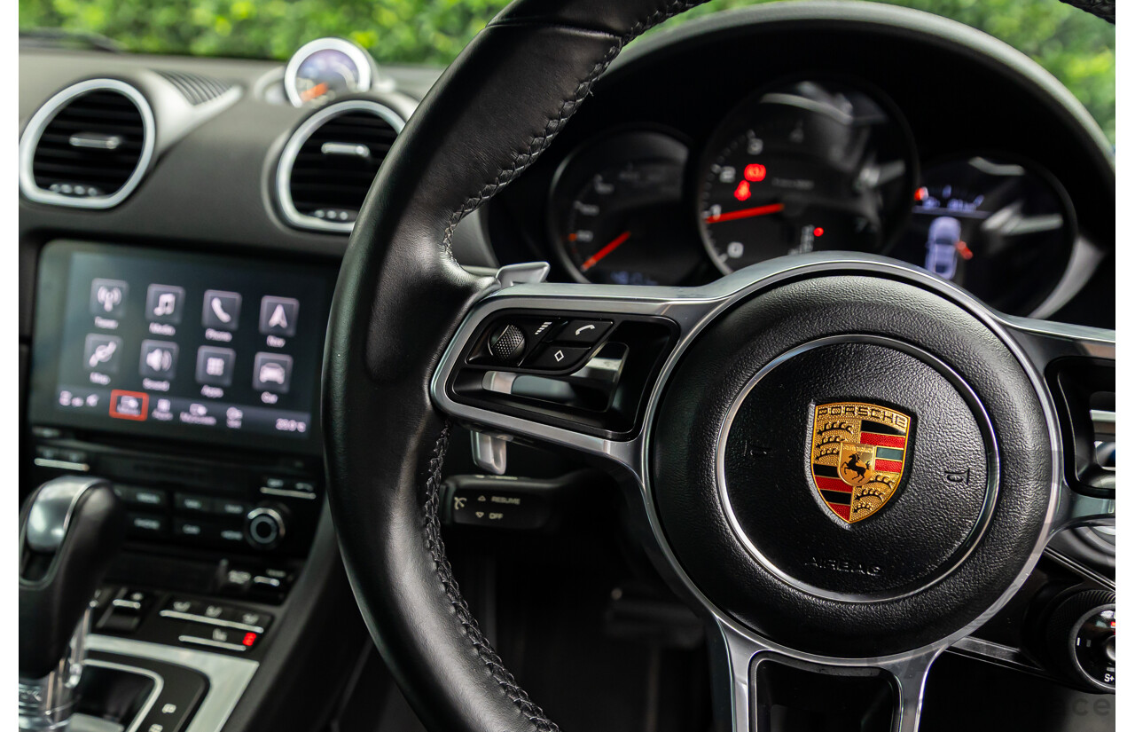 09/2017 Porsche 718 Cayman (RWD) 982 MY18 2d Coupe Sapphire Blue Metallic Turbo 2.0L