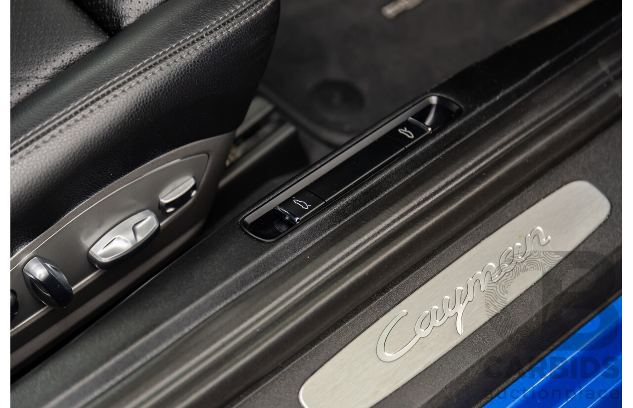 09/2017 Porsche 718 Cayman (RWD) 982 MY18 2d Coupe Sapphire Blue Metallic Turbo 2.0L