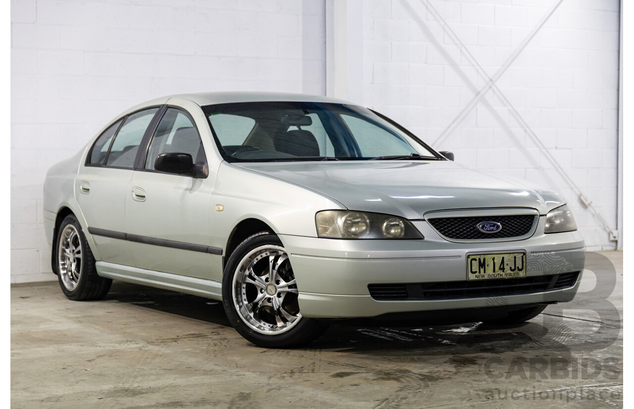 2/2003 Ford Falcon XT BA 4d Sedan Light Satin Veil Metallic 4.0L
