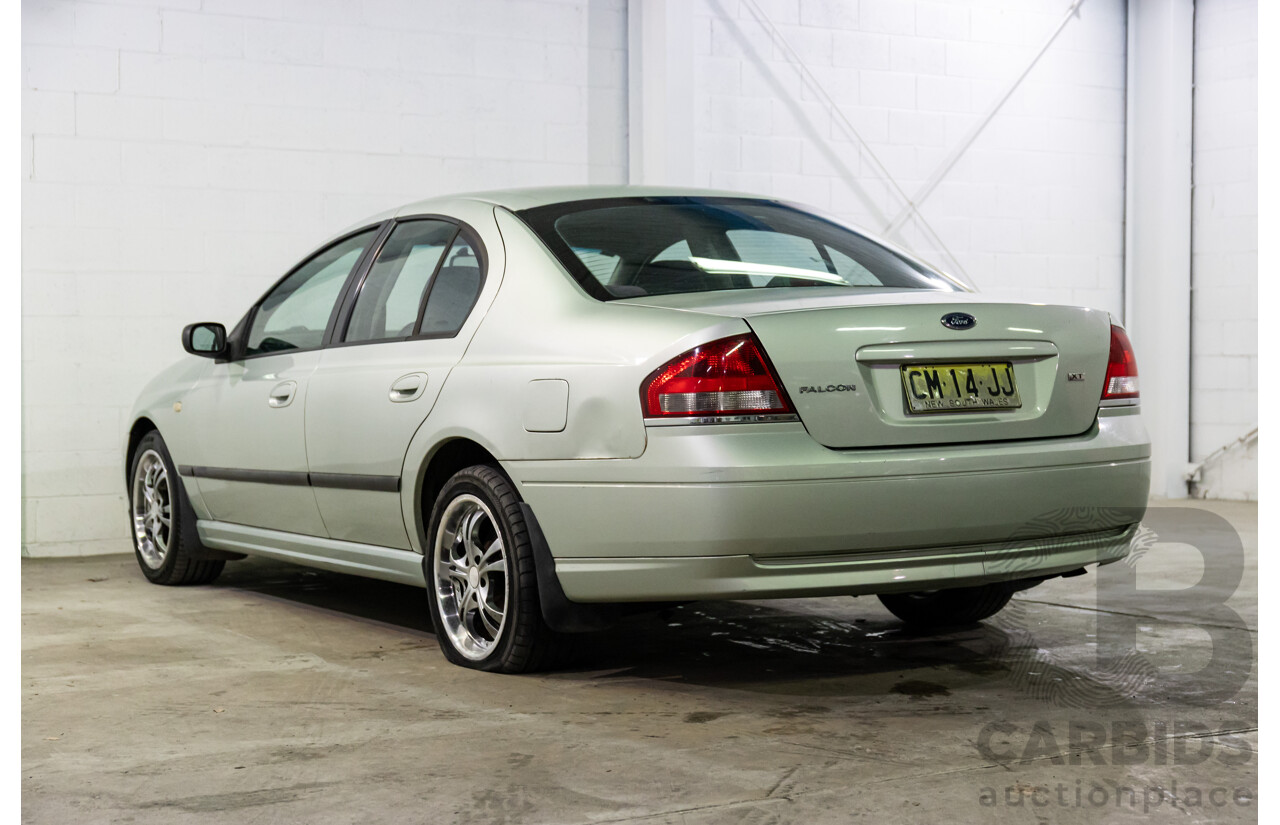 2/2003 Ford Falcon XT BA 4d Sedan Light Satin Veil Metallic 4.0L