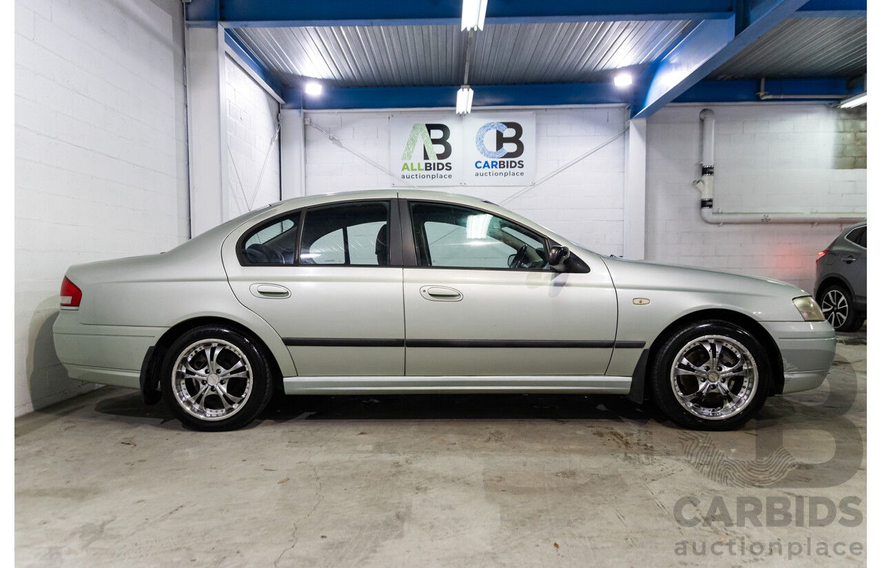 2/2003 Ford Falcon XT BA 4d Sedan Light Satin Veil Metallic 4.0L