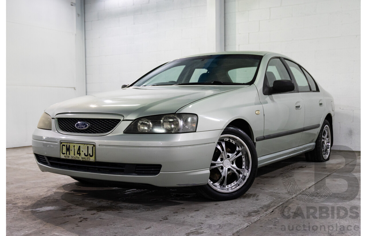2/2003 Ford Falcon XT BA 4d Sedan Light Satin Veil Metallic 4.0L
