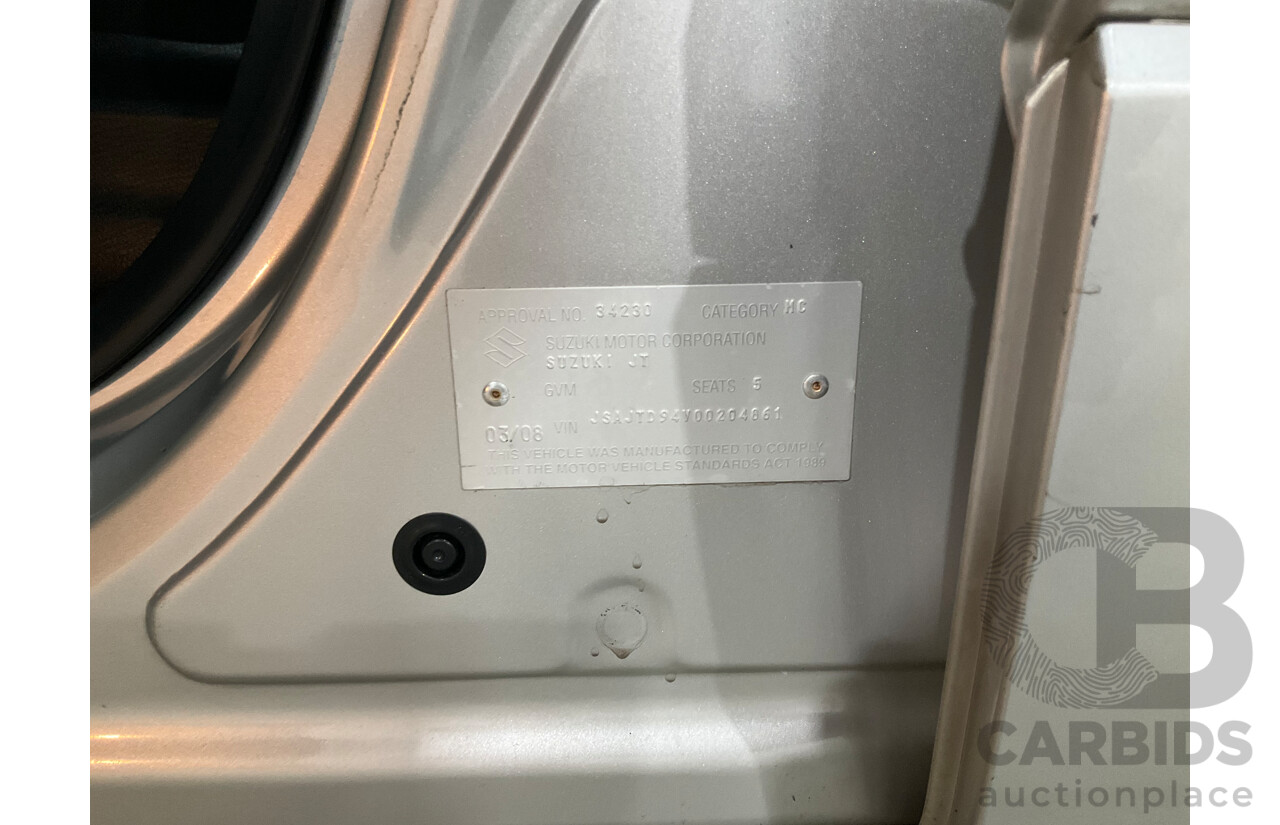 3/2008 Suzuki Grand Vitara (4x4) JT MY07 Upgrade 4d Wagon Silky Silver Metallic V6 2.7L