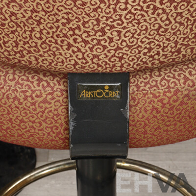 Set of Four Upholstered Poker Machine Stools by Aristocrat