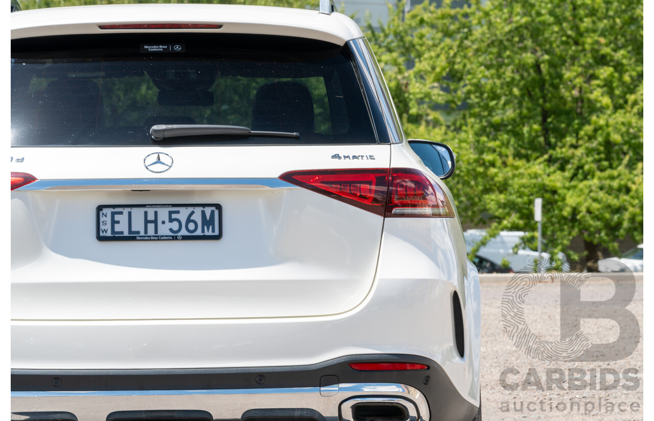 4/2021 Mercedes-Benz GLE 400d 4MATIC (AWD) V167 MY21.5 4D Wagon Diamond White Turbo Diesel 2.9L