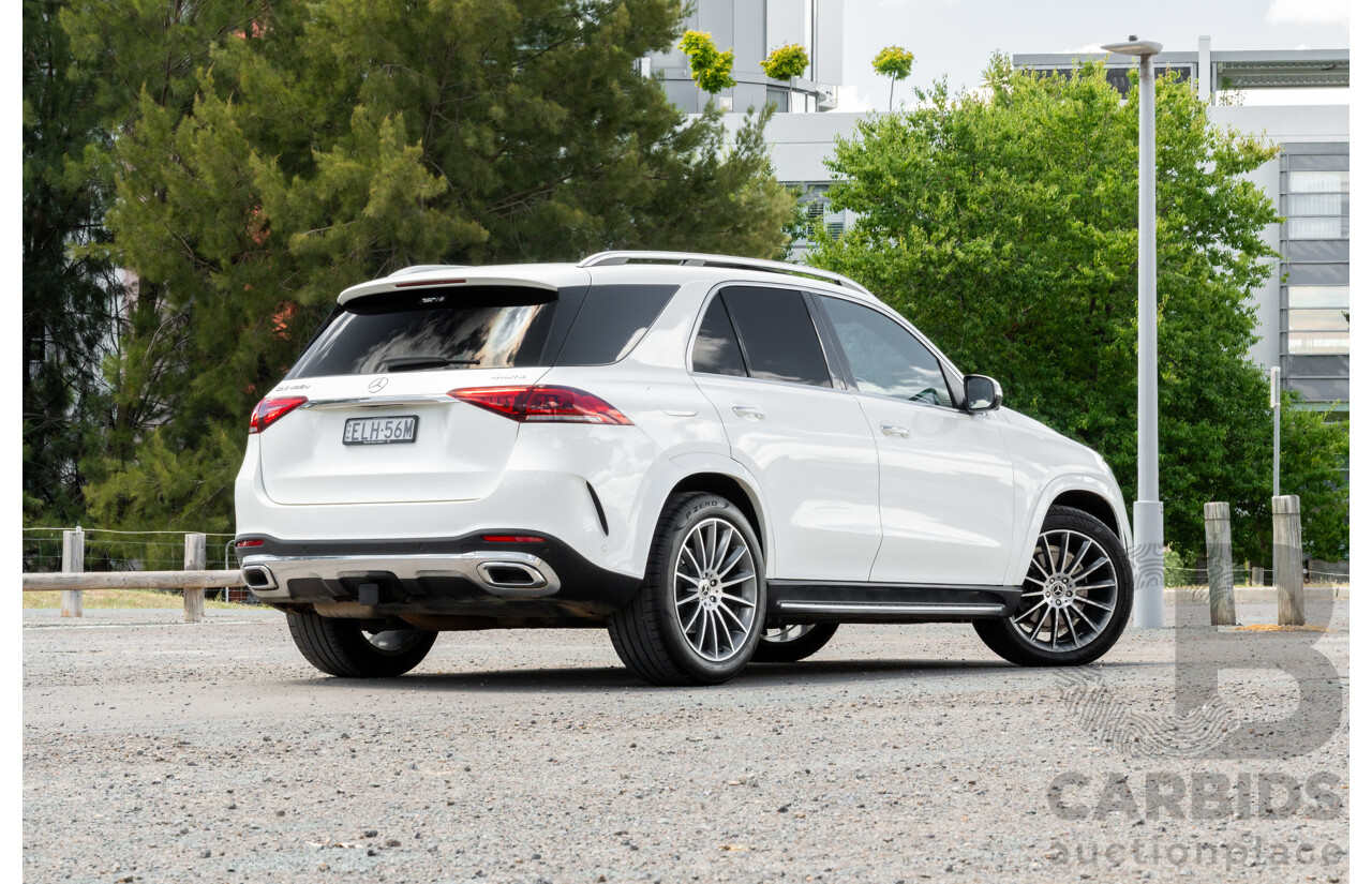 4/2021 Mercedes-Benz GLE 400d 4MATIC (AWD) V167 MY21.5 4D Wagon Diamond White Turbo Diesel 2.9L
