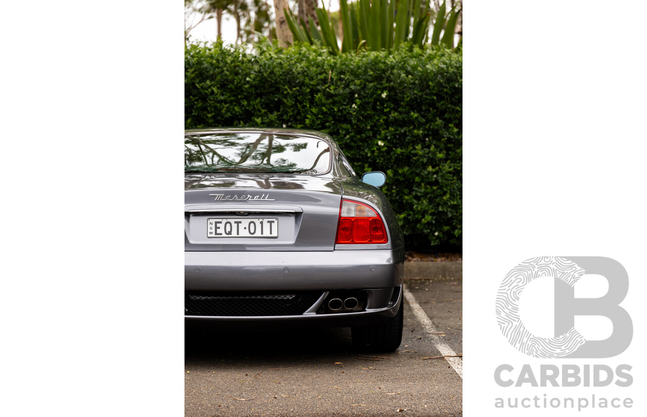 7/2005 Maserati Coupe Cambiocorsa 2d Coupe Grigio Alfieri Metallic Grey V8 4.2L