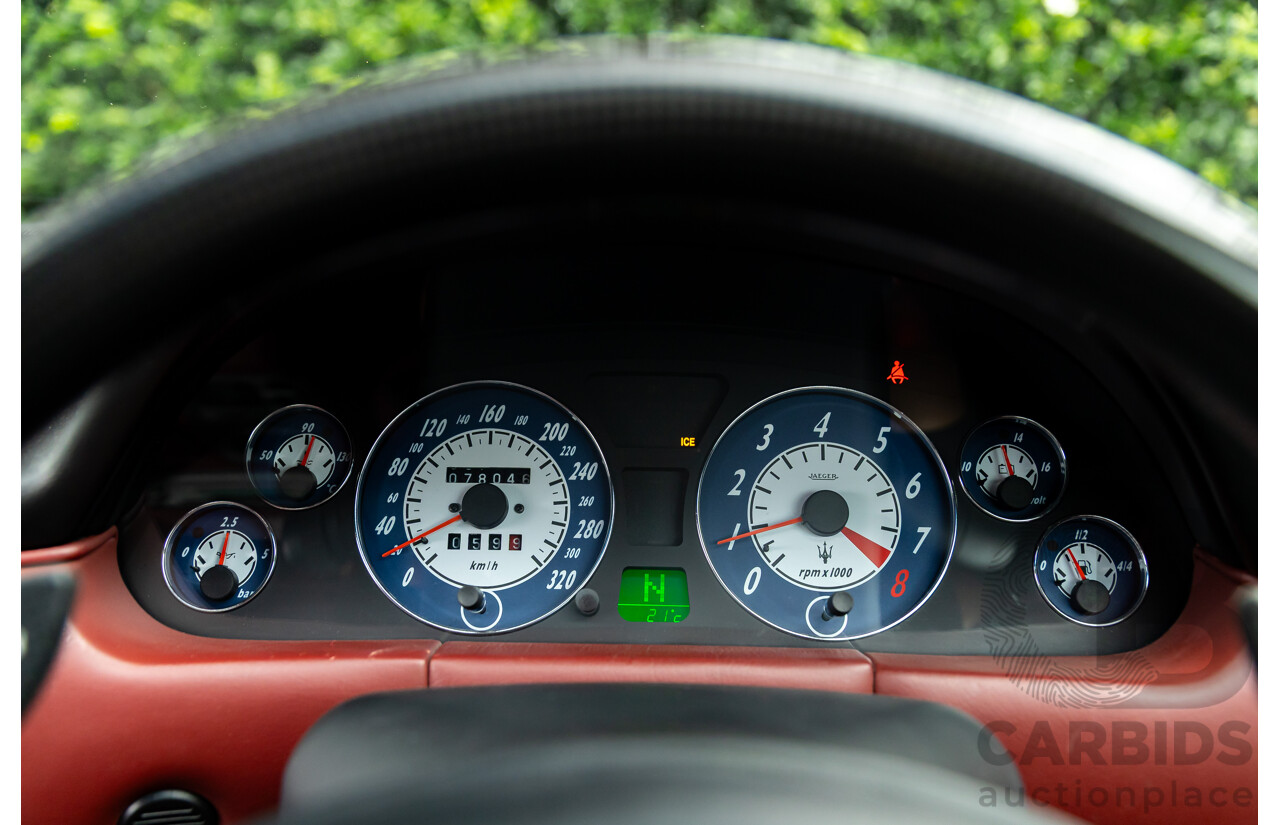 7/2005 Maserati Coupe Cambiocorsa 2d Coupe Grigio Alfieri Metallic Grey V8 4.2L