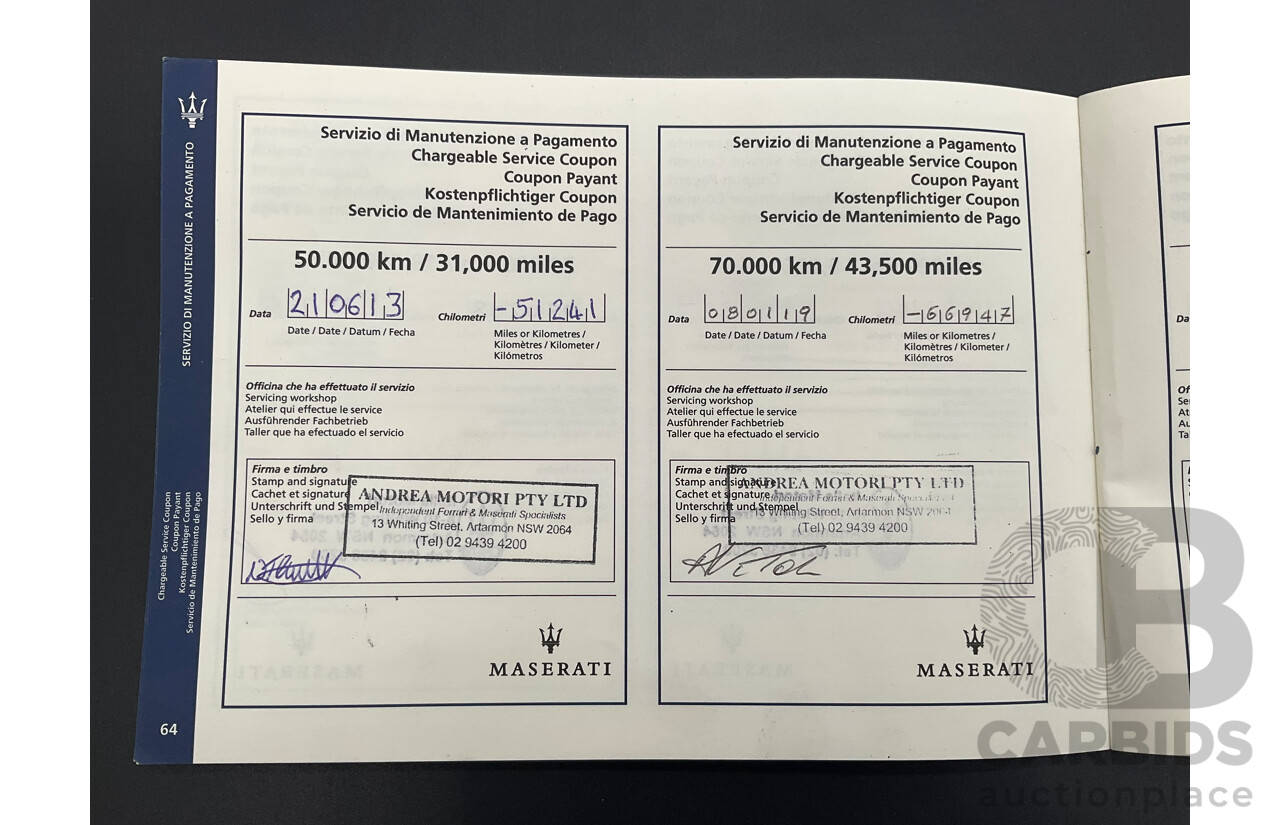 7/2005 Maserati Coupe Cambiocorsa 2d Coupe Grigio Alfieri Metallic Grey V8 4.2L