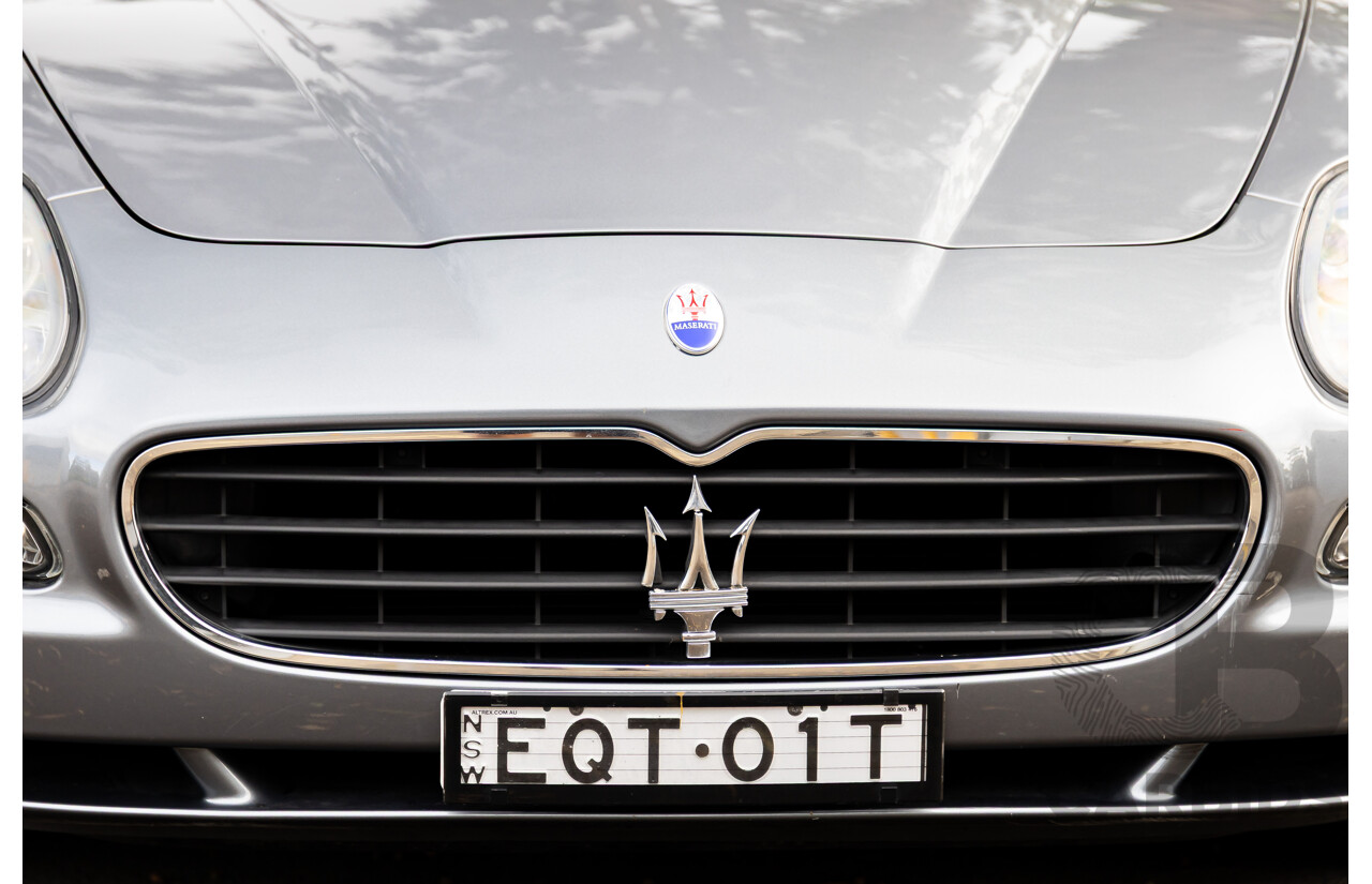 7/2005 Maserati Coupe Cambiocorsa 2d Coupe Grigio Alfieri Metallic Grey V8 4.2L