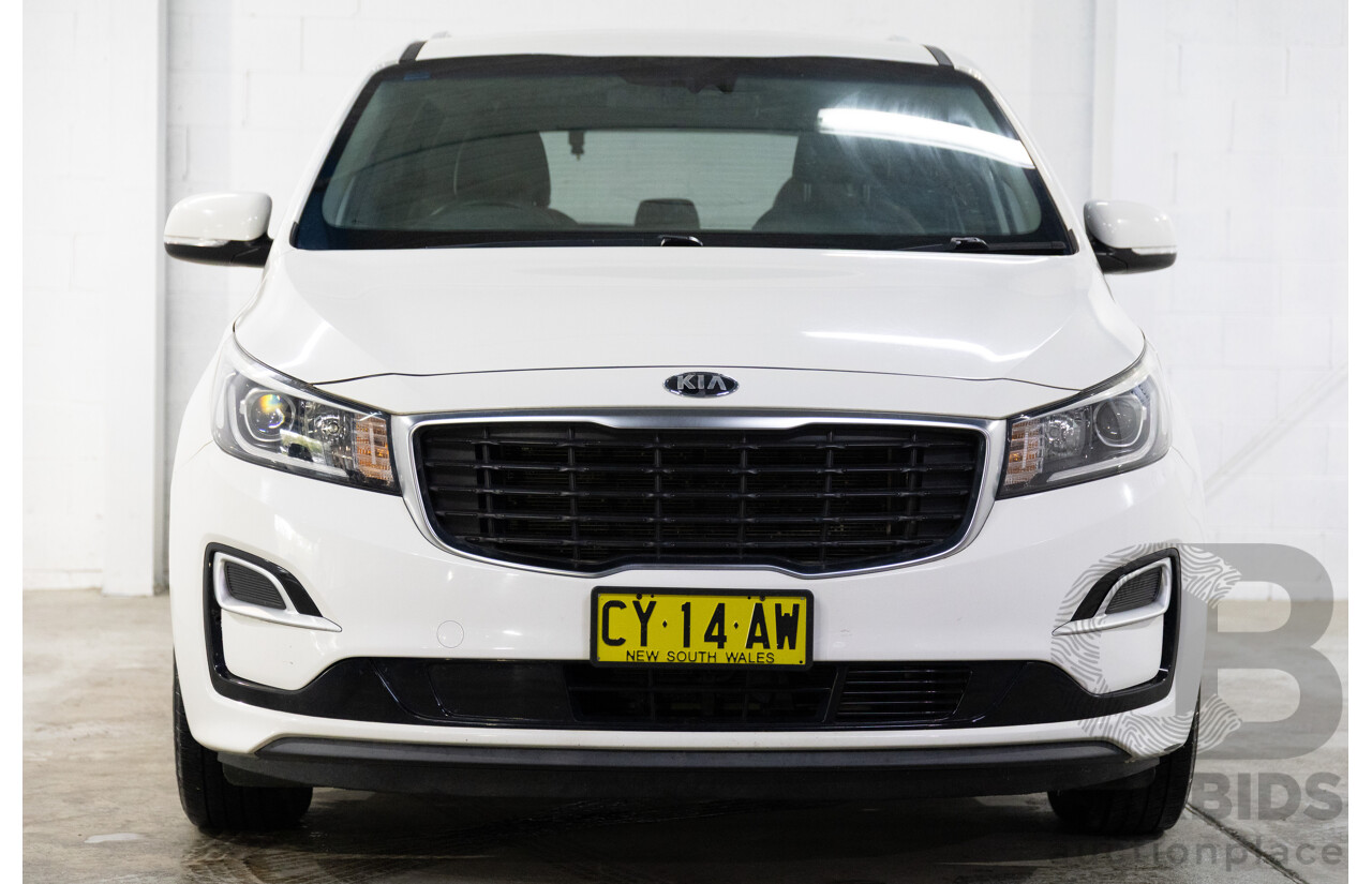 6/2018 Kia Carnival S YP MY16 Update 4d Wagon Snow White Pearl V6 3.3L - 8 Seater