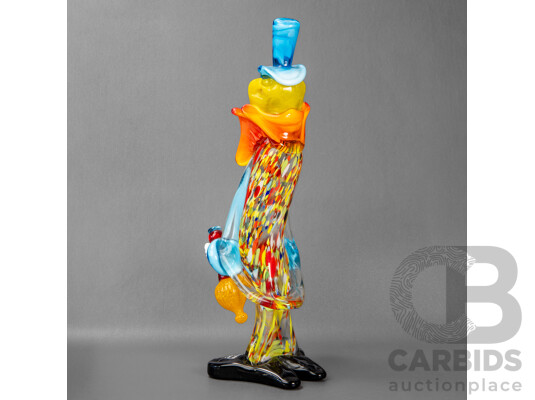 Hand Blown Murano Glass Clown Figure