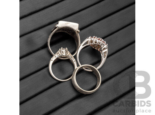 Collection of Sterling Silver Rings - Lot of 4