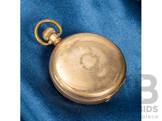 Vintage 9ct Lined Pocket Watch - 883910