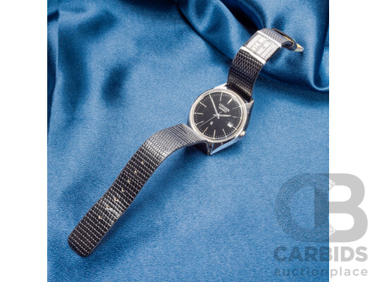Vintage Citizen Quartz Black Face Watch - 37-4415