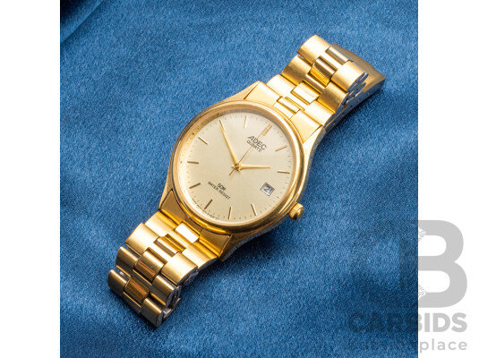Vintage Adec Quartz Gold Tone Watch - 6B10-R02912