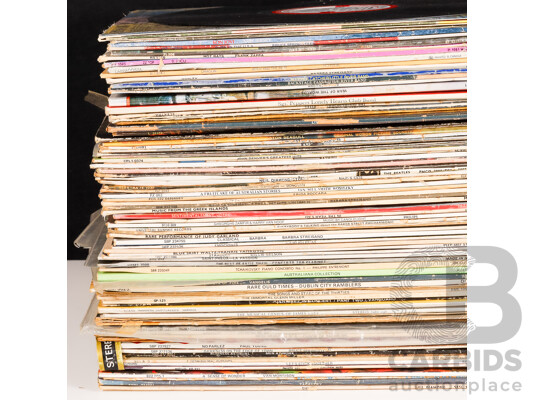 Large Collection of Popular Music LP Records