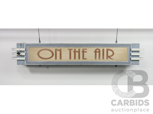 Bespoke Theatrical ‘ON THE AIR’ Illuminated Radio Studio Light Box