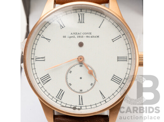 Rose Gold Tone Gallipoli Diggers Watch From the Bradford Exchange