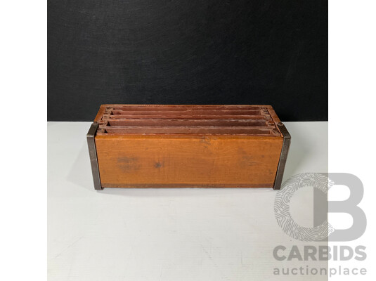 Vintage Tobacco Drying Box with Internal Drawers