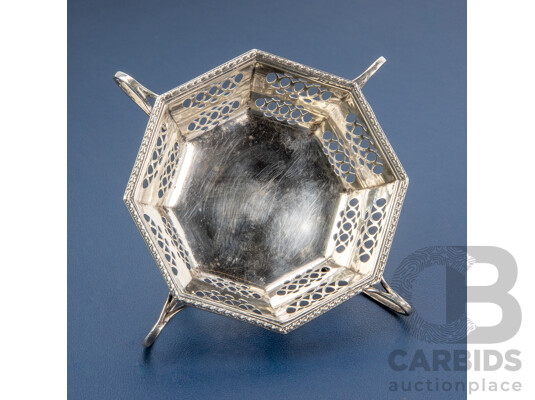 Antique Sterling Silver Bon Bon Dish, Synyer & Beddoes, Birmingham, 1914