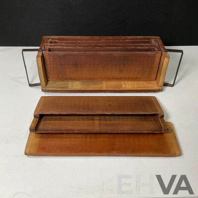 Vintage Tobacco Drying Box with Internal Drawers