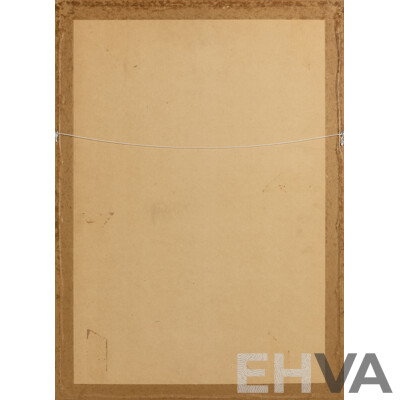 Nick Quijano (20th Century, Puerto Rican Born American, 1953-), Girl Waiting (1991), Original Pastel on Paper, 72 X 52 Cm (Frame)