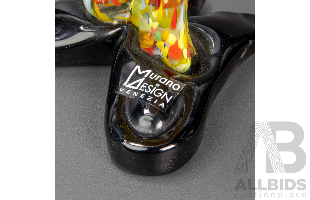 Hand Blown Murano Glass Clown Figure