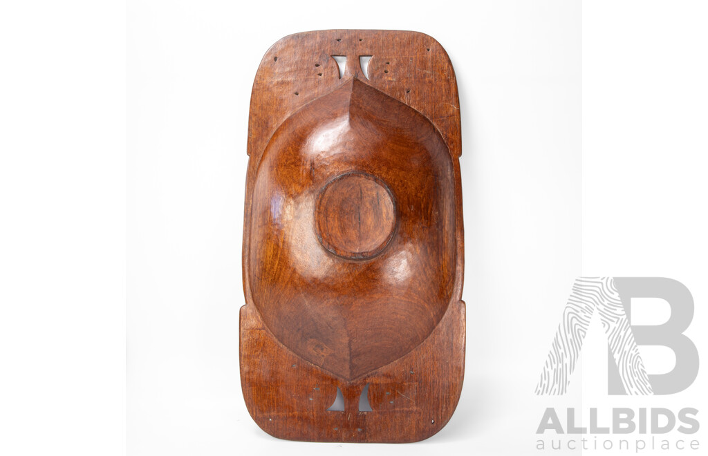 Large Hand Carved Polynesian From the Trobriand Islands