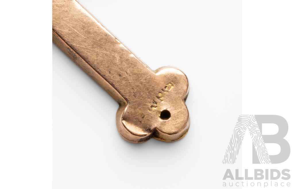 9ct Rose Gold Latin Cross - 1.24gms