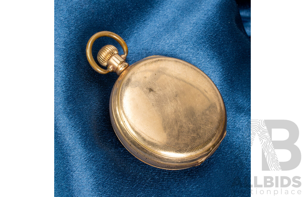 Vintage 9ct Lined Pocket Watch - 883910