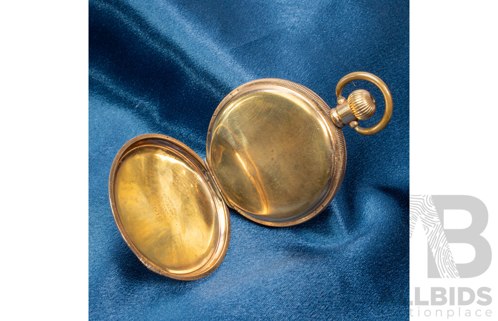 Vintage 9ct Lined Pocket Watch - 883910