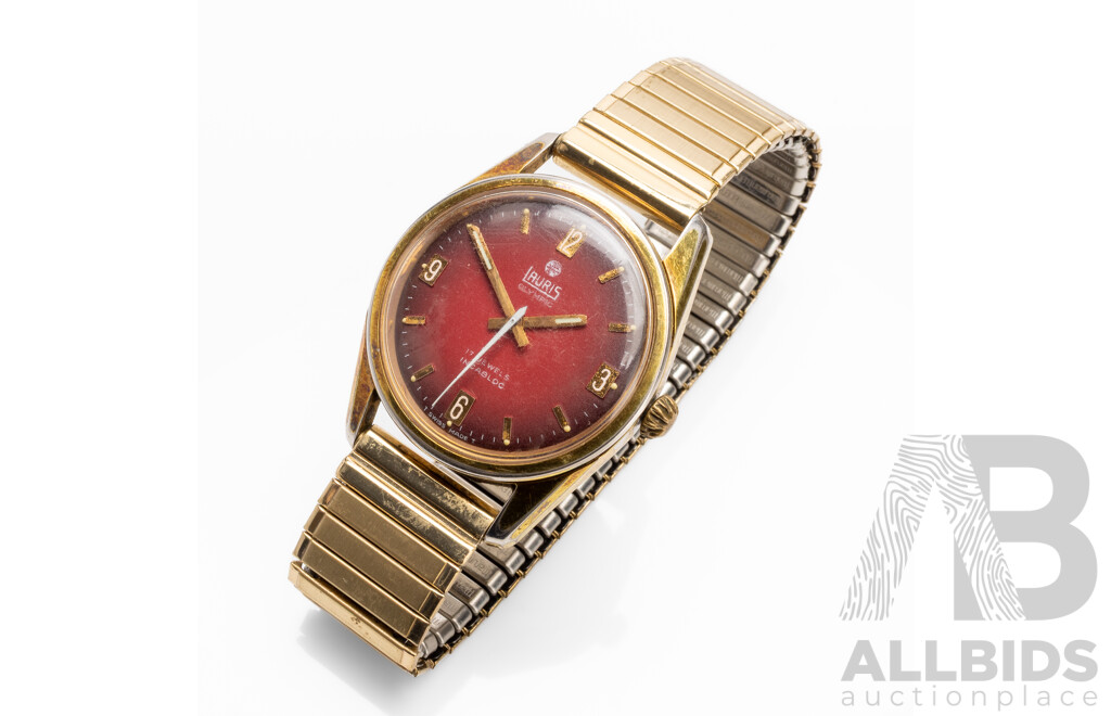 Vintage Lauris Olympic Swiss Hand Wind Mechanical Watch