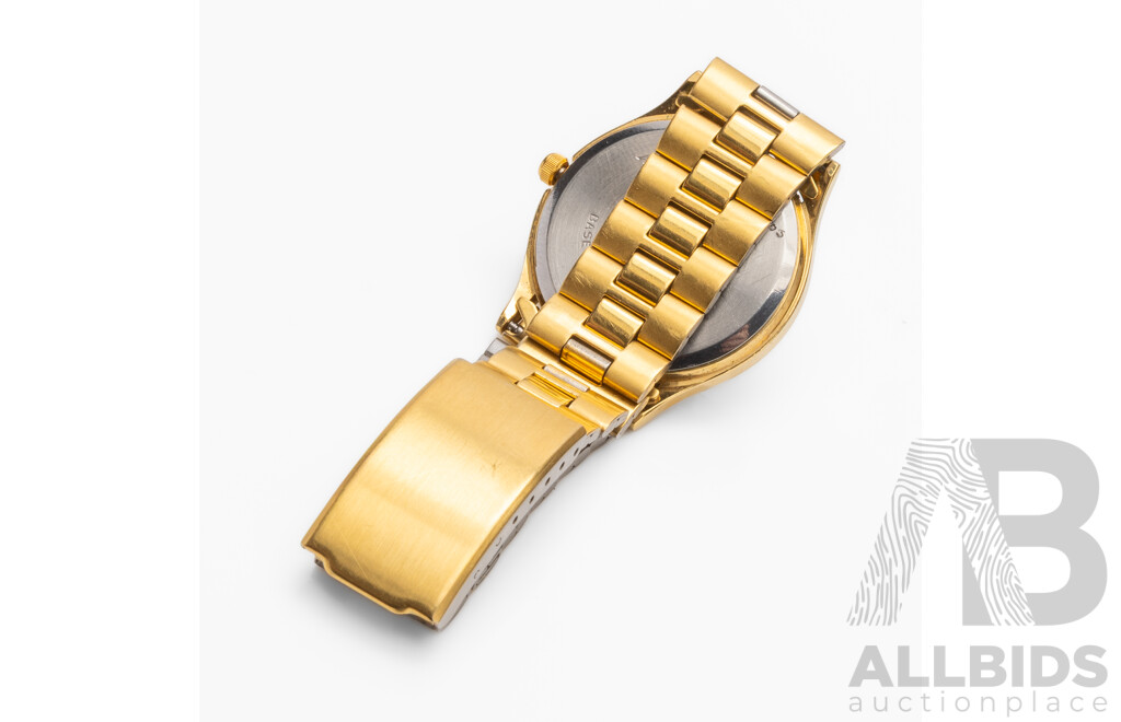 Vintage Adec Quartz Gold Tone Watch - 6B10-R02912