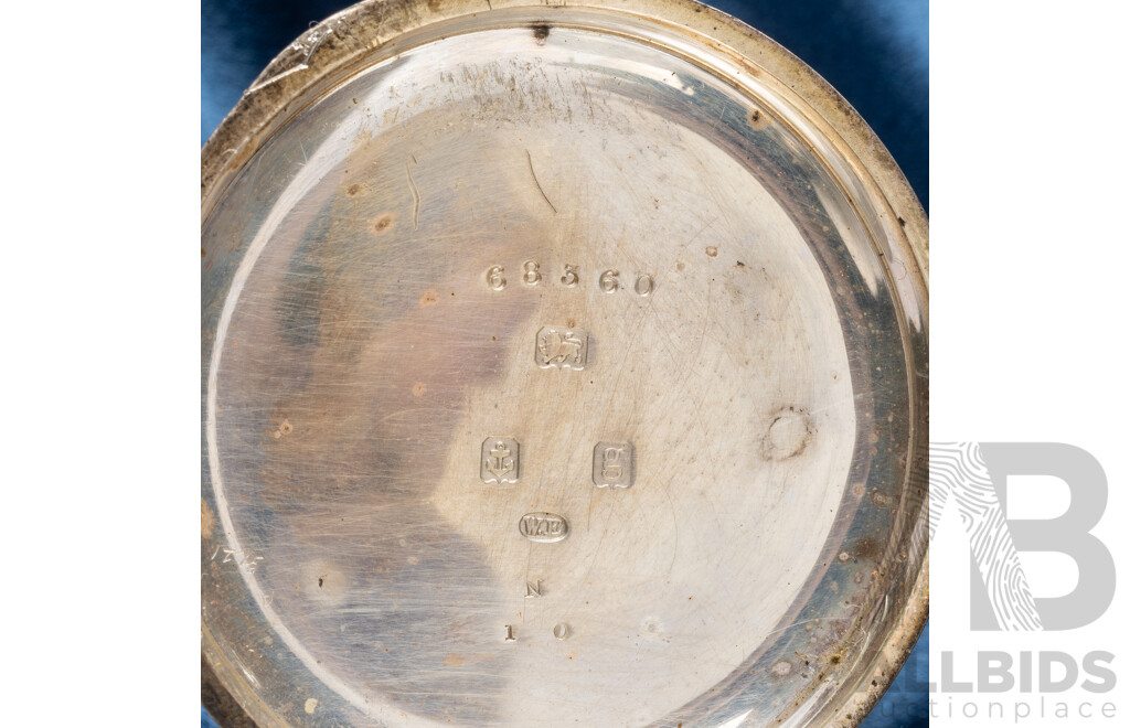 925 Sterling Silver Pocket Watch, Birmingham, 1906 - 68360