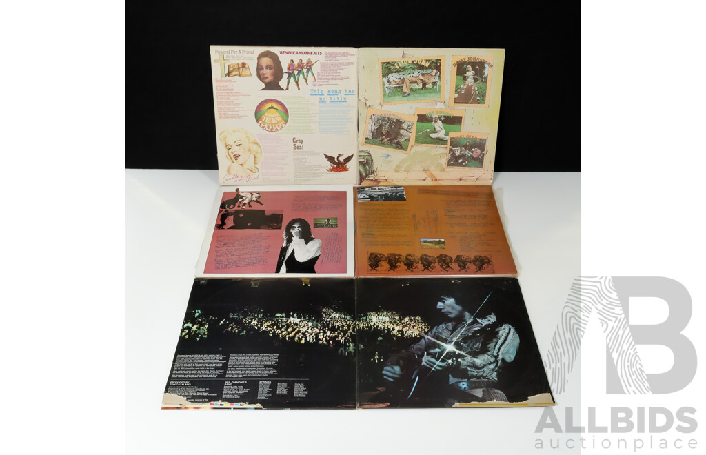 Collection of Five Popular Rock and Roll Double LP Records