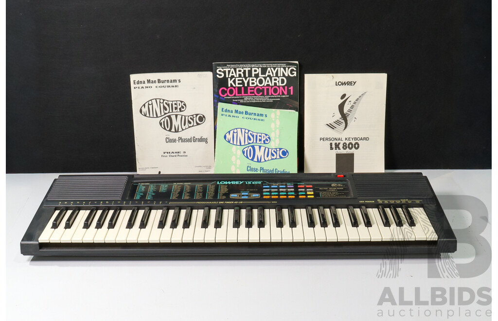 Boxed Lowrey LK800 Rhythmic Keyboard