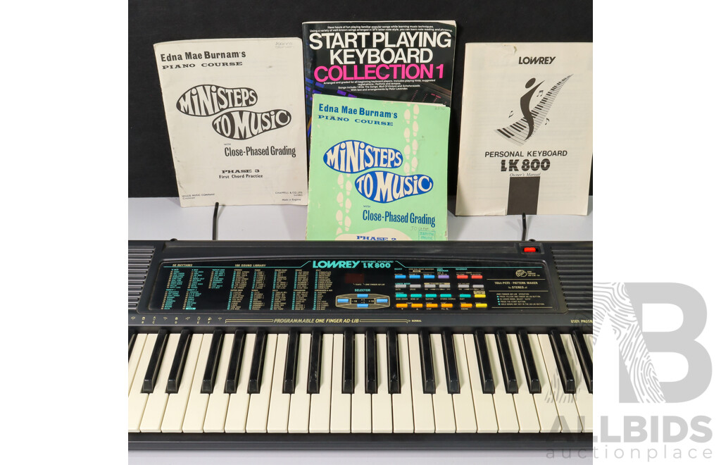 Boxed Lowrey LK800 Rhythmic Keyboard