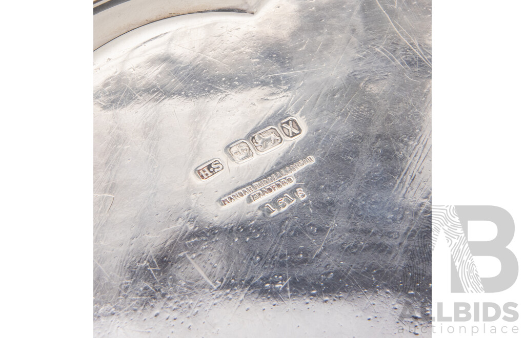 Antique Sterling Silver Tray, Henry Stratford, Sheffield, 1890