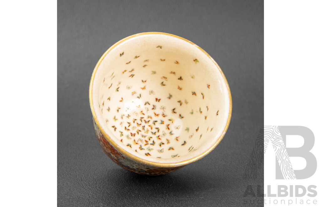 Yabu Meizan Satsuma Miniature Tea Cup and Saucer