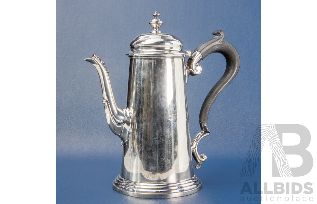 Sterling Silver Coffee Pot, Martin Hall & Co Ltd, Seffield, 1931