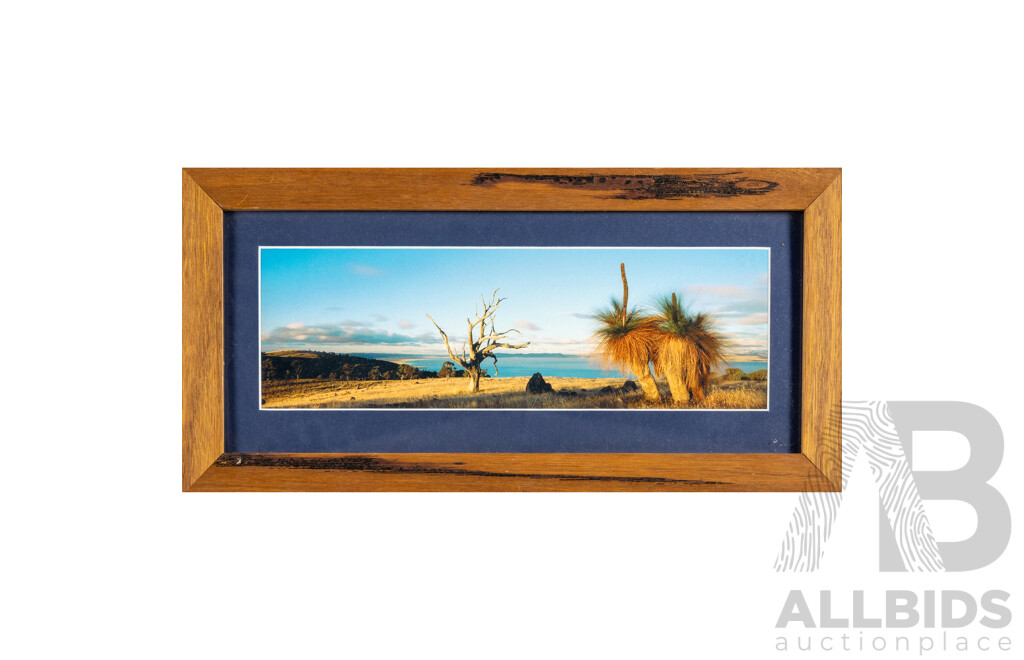 Michael Scott Lees (20th Century, Australian), Lake George, Bungendore NSW & Kosciuszko National Park, NSW, Pair of Original Colour Photographs, 23H x 47W cm (frames) (2)