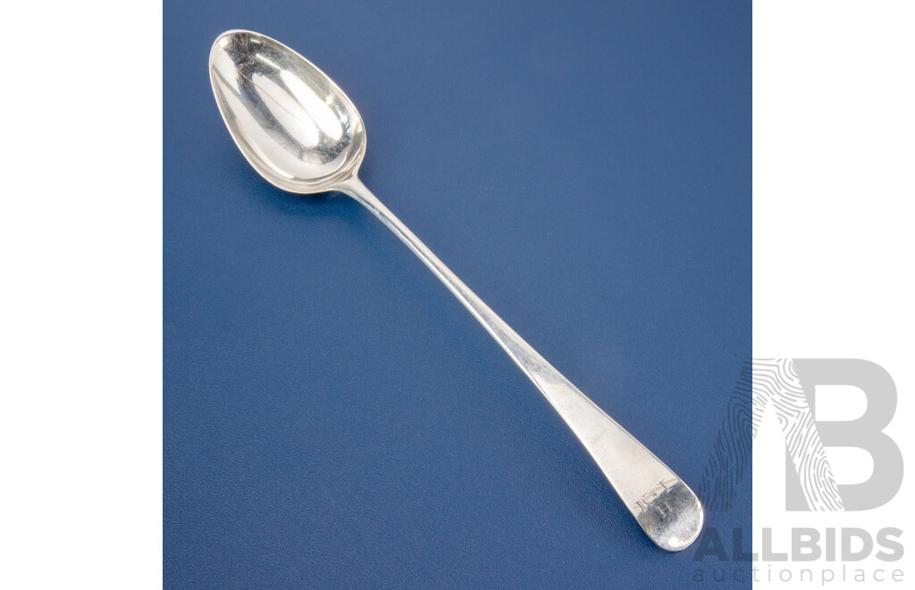 Antique Sterling Silver Serving Spoon, London, 1786