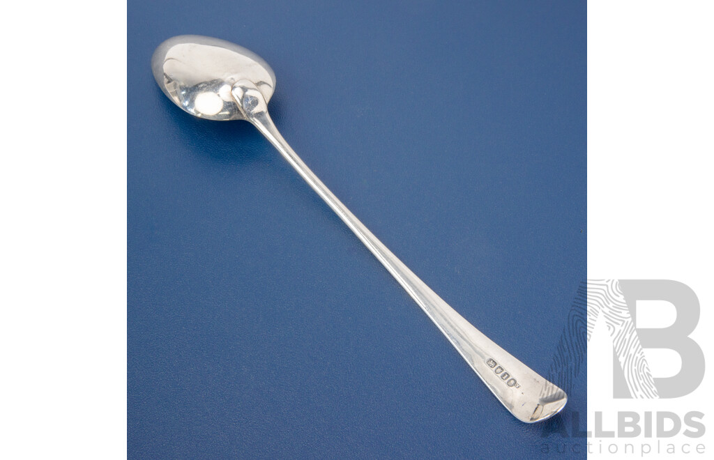 Antique Sterling Silver Serving Spoon, London, 1786