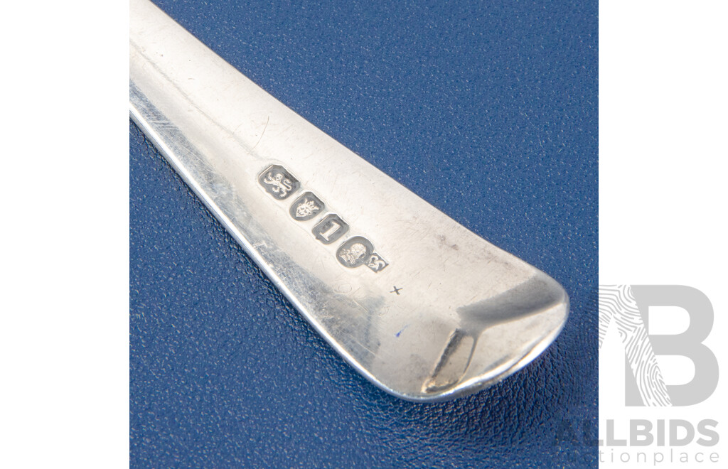 Antique Sterling Silver Serving Spoon, London, 1786