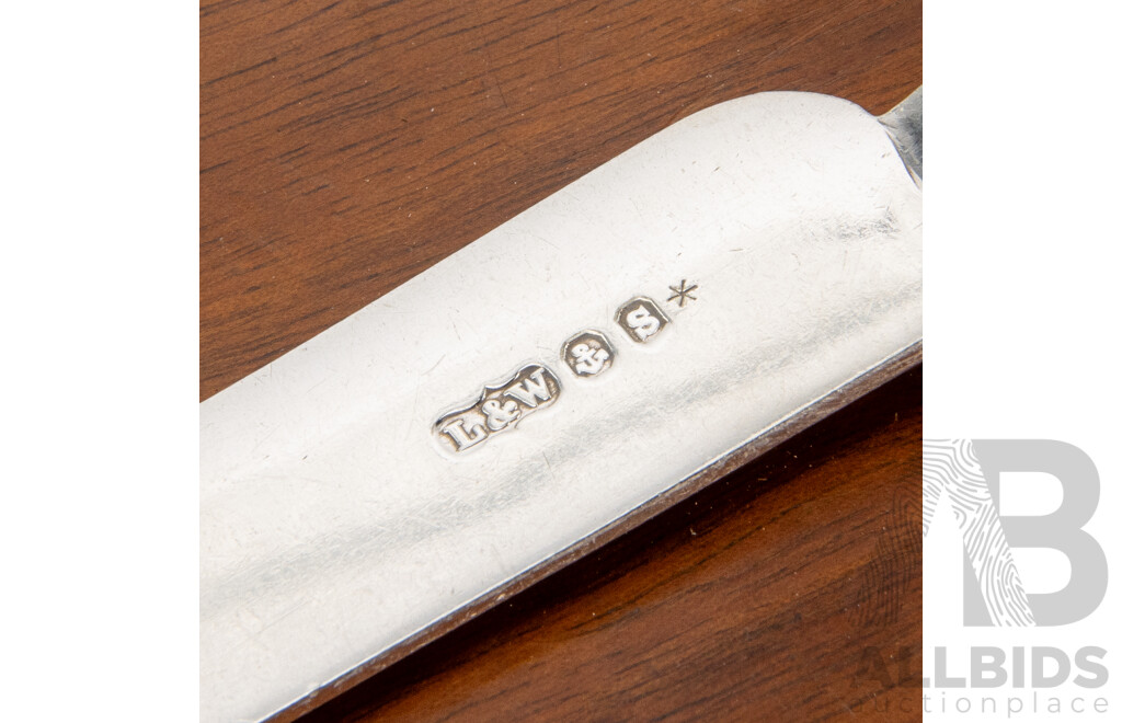Antique Boxed Knife and Fork Set by Thomas Webb & Sons Silversmiths Galleries