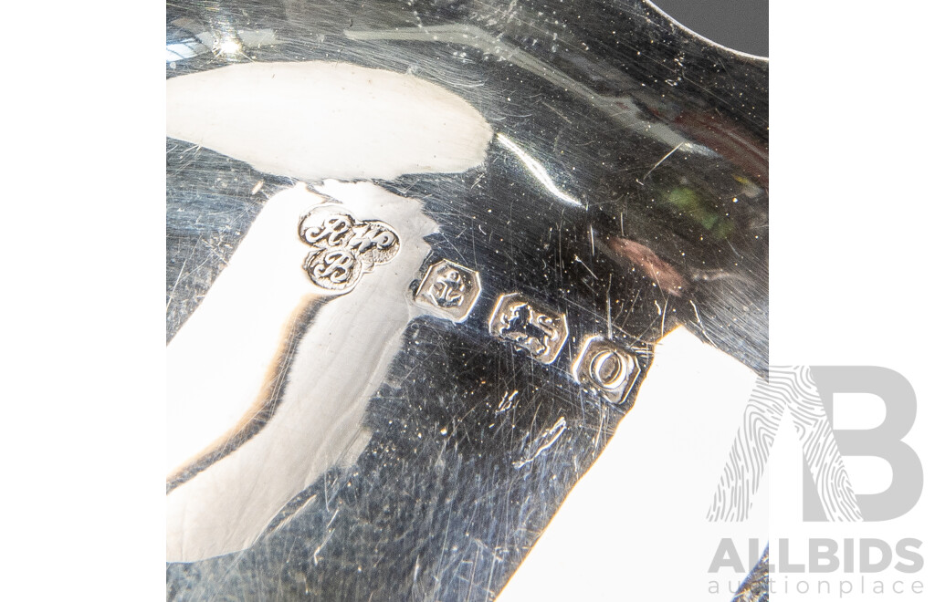 Vintage Sterling Silver Scalloped Edge Bowl, Harrods Ltd, Birmingham, 1938