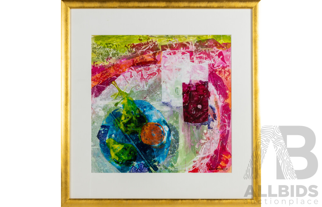 Joan Costanzo (20th Century, Australian), Sunday Sleep-In II (2001), Wonderful Original Inks on Paper, 60 x 58 cm (frame)